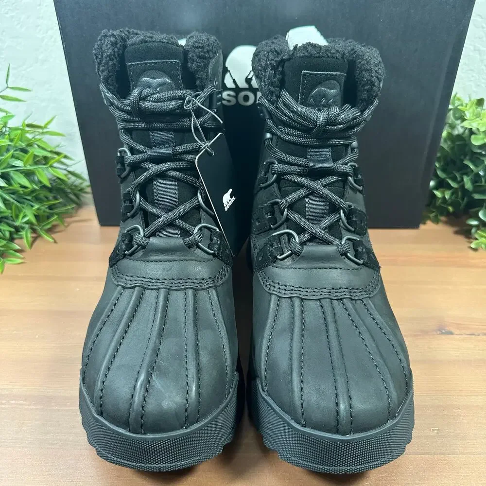 Sorel Men's Scout 87 LUX Waterproof Winter Boots Black Size 8